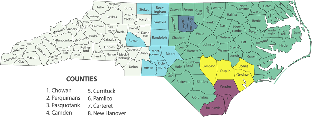 Click on a County Above to View Available Services