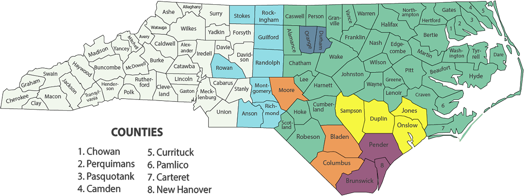 Click on a County Above to View Available Services